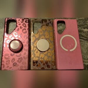 3 Samsung S22 Ultra leopard print cases